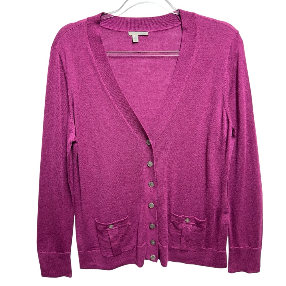 Pure Merino Wool Knit Sweater Longline Cardigan Jacket Topper Layering Lagenlook